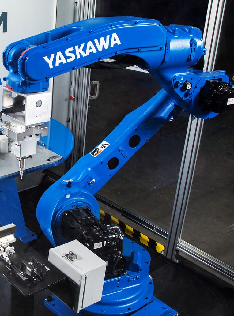 ultrasonic cutting trimming yaskawa robot robotics trademark registered america inc applications